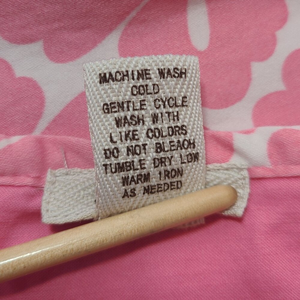 HBA Pink & White Geometric Print Skirt with Built-In Shorts – Size 10 - Picture 8 of 10